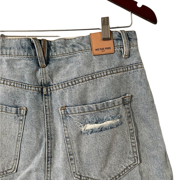 FREE PEOPLE Brea Denim Distressed Skirt - Picture 7 of 8